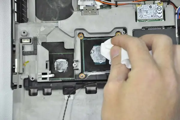 Remove the old glue