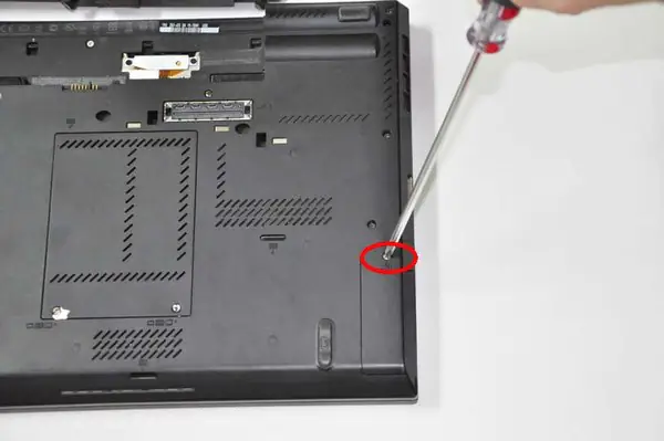 Remove the screw