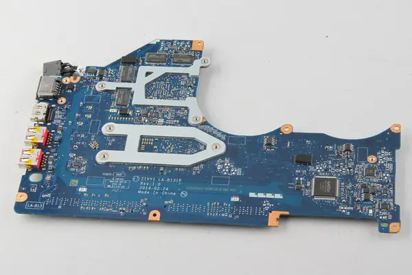 The back of the motherboard