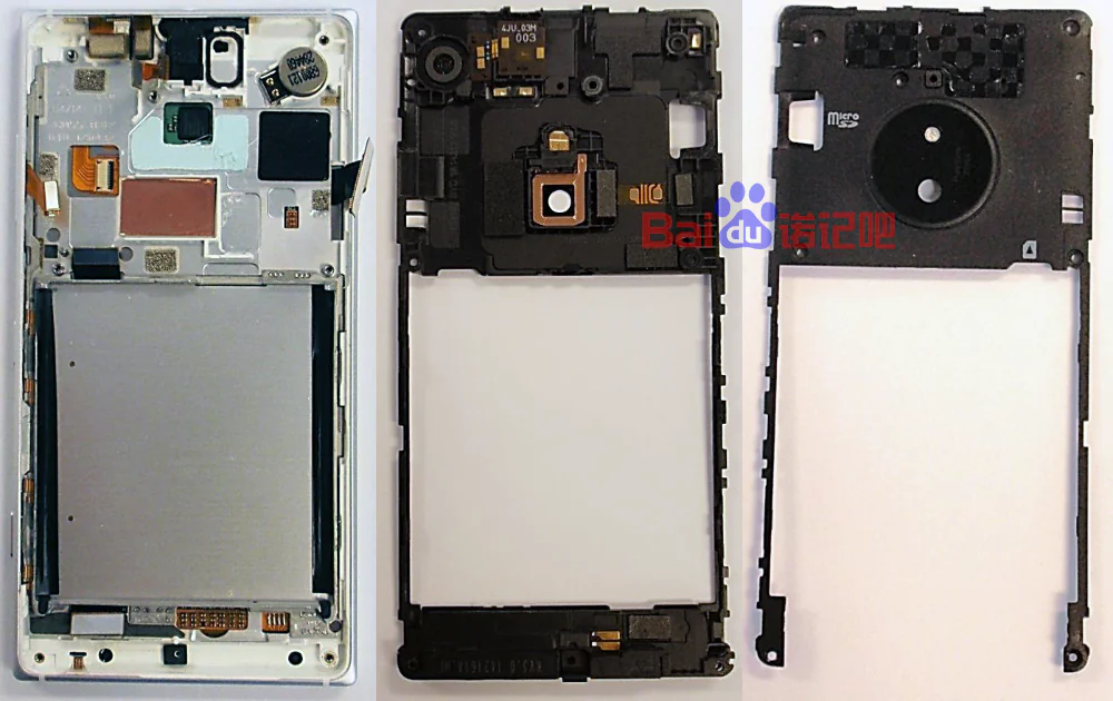 Nokia Lumia 830 internal assembly