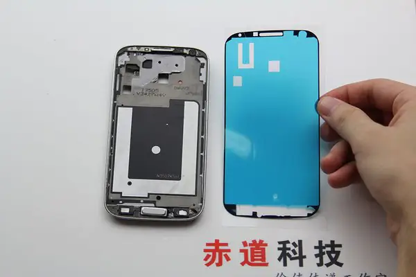 Install the new double-sided adhesive film