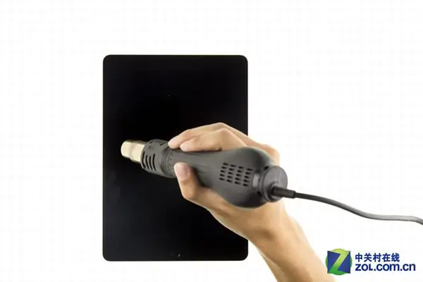 Use a heat gun to heat the screen
