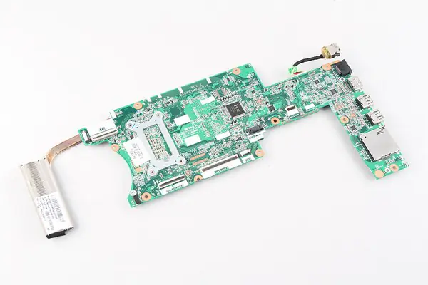 The back of the motherboard