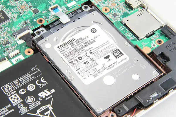 Remove the hard drive