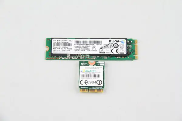 SSD and wireless card