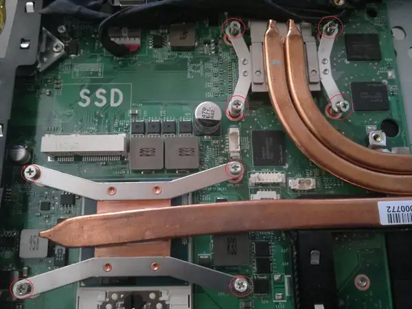 Remove the eight screws