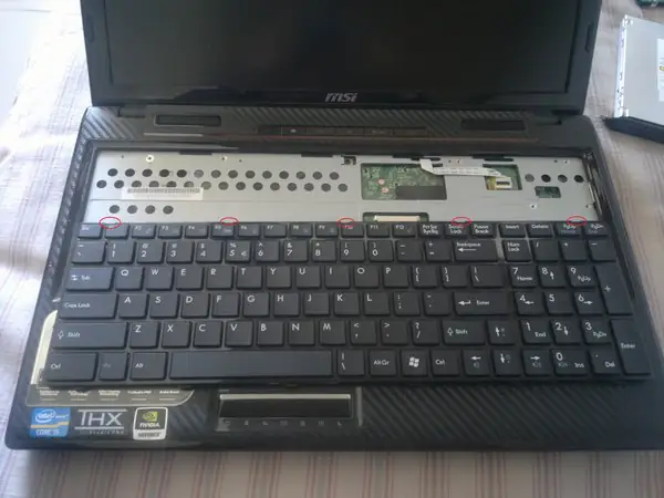 Remove the keyboard