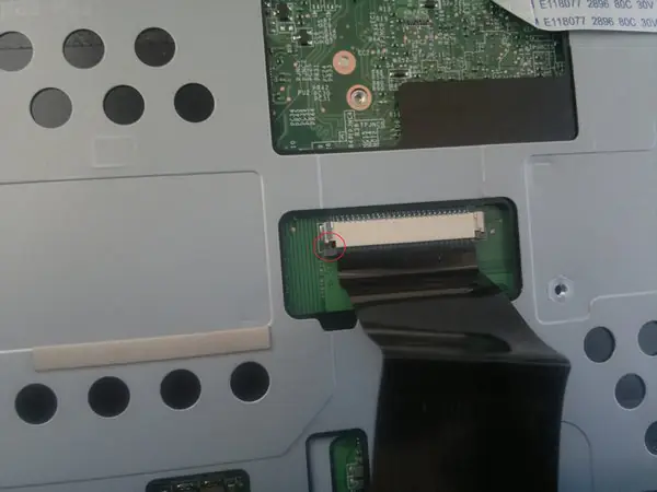 Pull out the keyboard ribbon cable