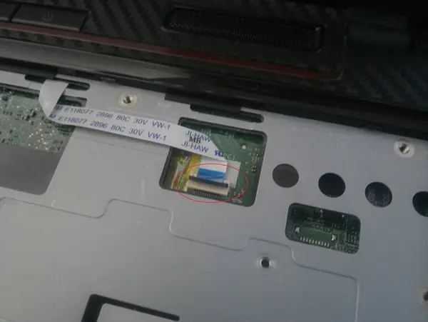 Disconnect this cable