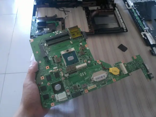 Remove the motherboard
