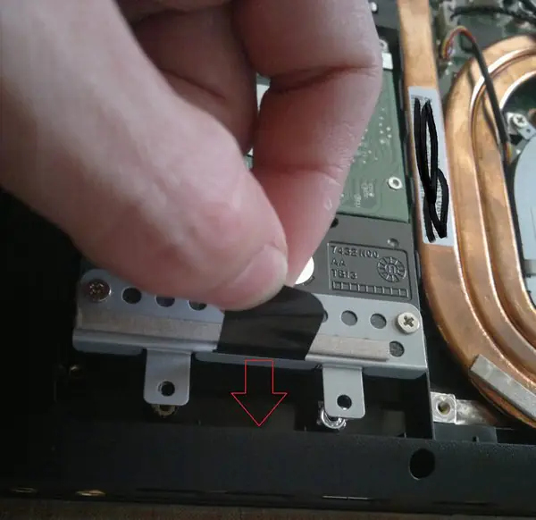 Remove the hard drive