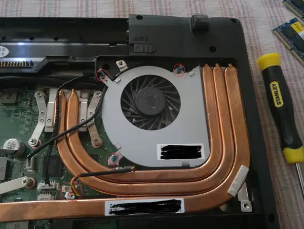 Remove the three screws
