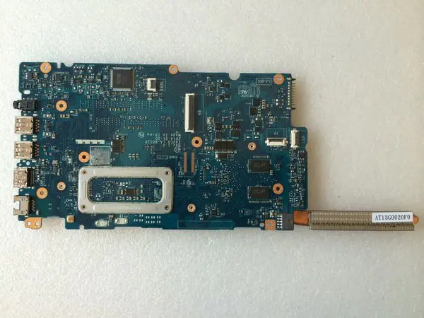 The back of the motherboard