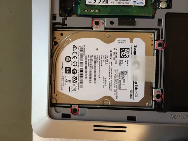 Remove the hard drive