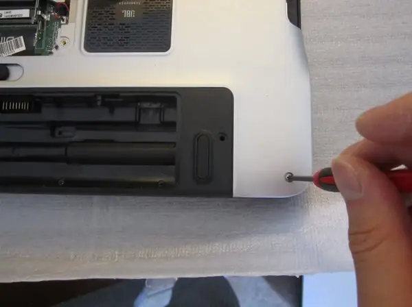 Remove the six screws from the bottom cover