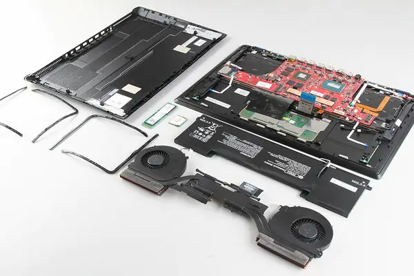HP Omen 15 internal parts