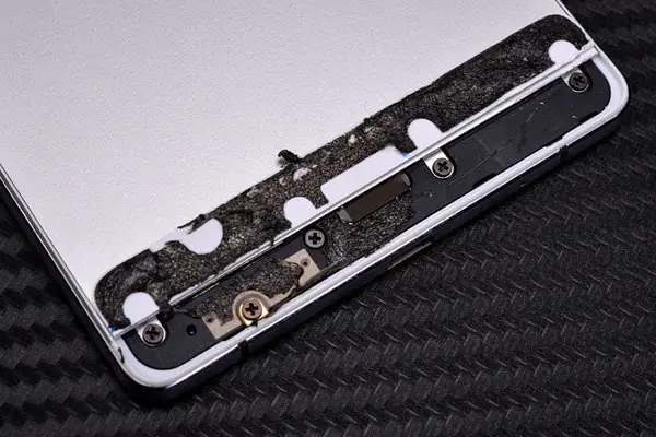 Screws under the cover