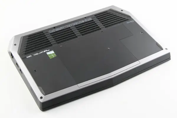 Remove two screws securing the service cover