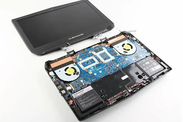 Remove the screen assembly