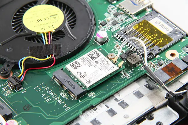 Remove the wireless card