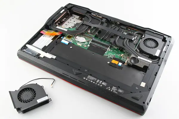 Remove the left cooling fan
