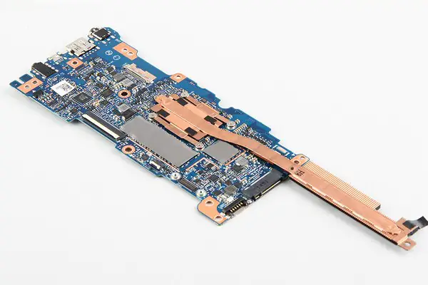 Remove the four screws securing the heat sink