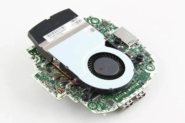 Remove the three screws securing the cooling fan