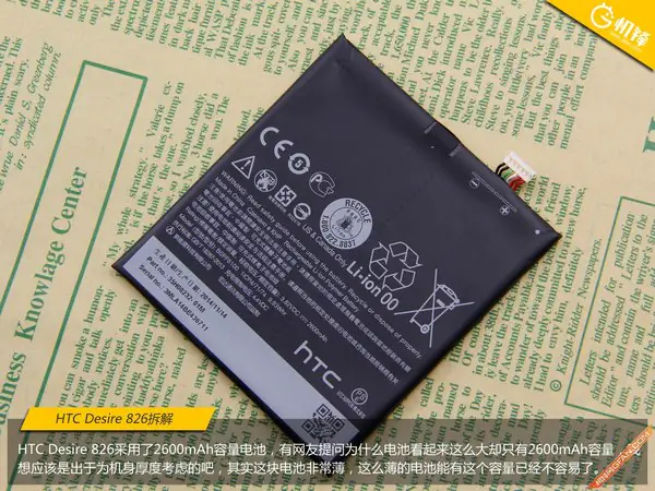 HTC Desire 826 battery