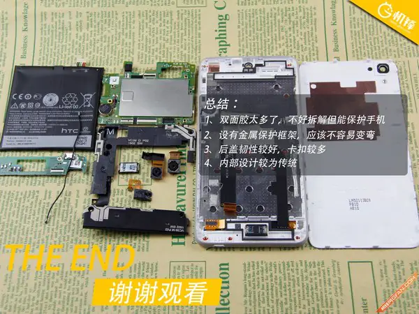 HTC Desire 826 internal parts