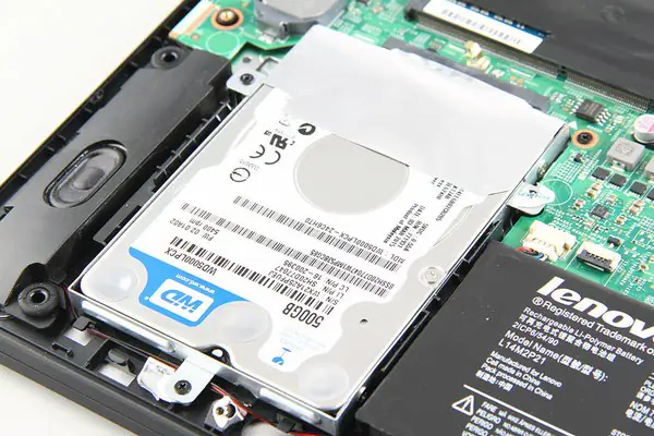 Remove the hard drive