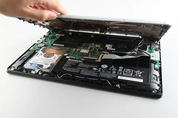 Remove the palm rest