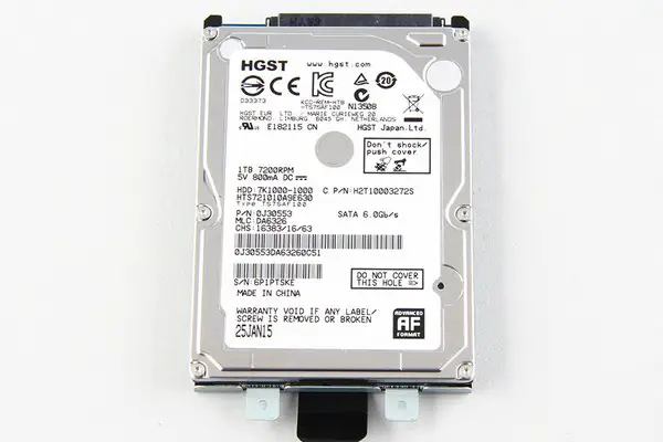 MSI GE62 hard drive
