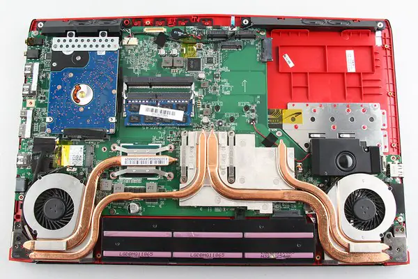 MSI GE62 Internal Structure