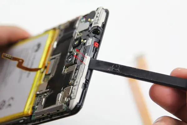 Remove the black cover on the motherboard