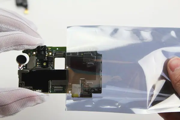 Put the board into an antistatic bag