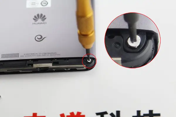 Remove the two screws