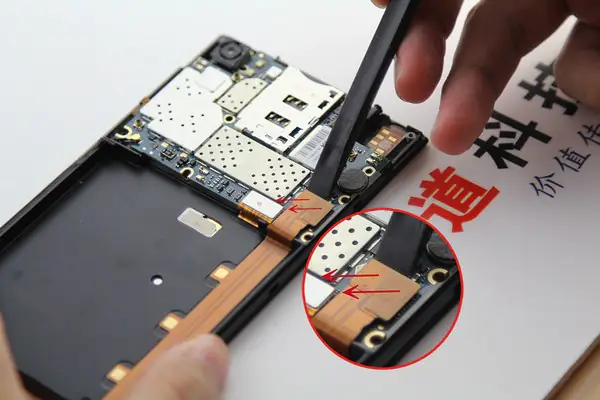 Disconnect the cable