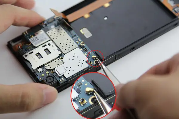 Disconnect the antenna