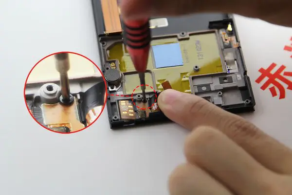 Remove the screw