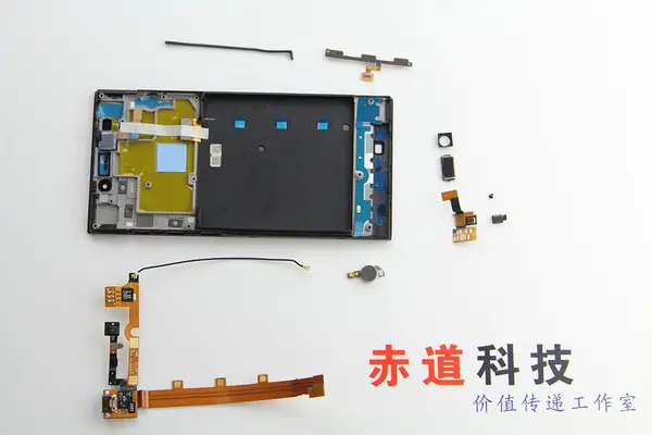 All the parts have been removed from the old display assembly