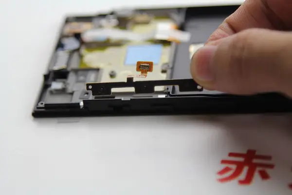 Install the button cable
