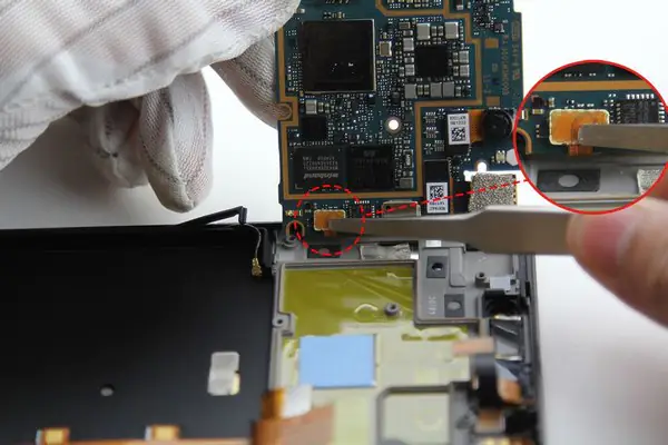Connect the cable to the motherboard
