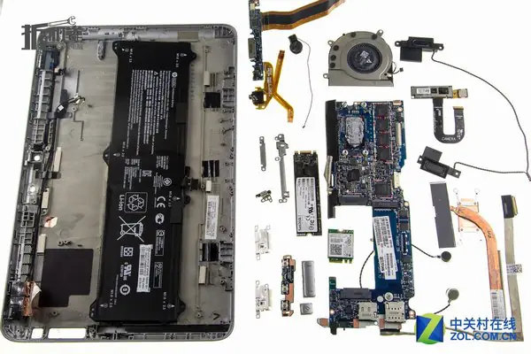 HP Elite x2 1011 G1 internal parts