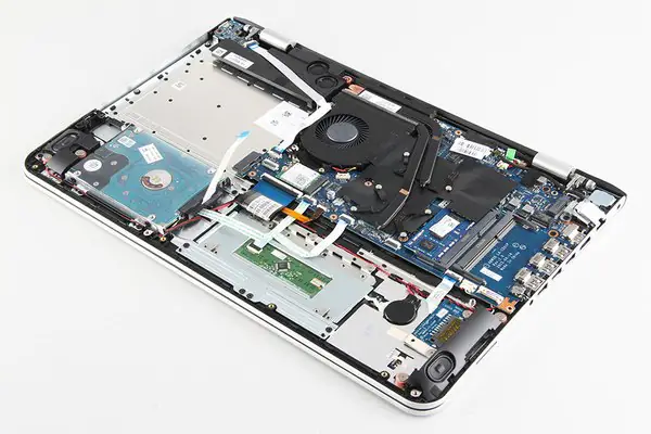 CMOS battery and touchpad