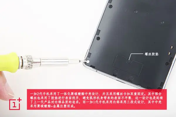 Remove all screws securing the middle frame