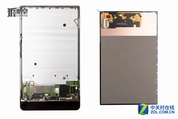 Disconnect the display cable and touch cable