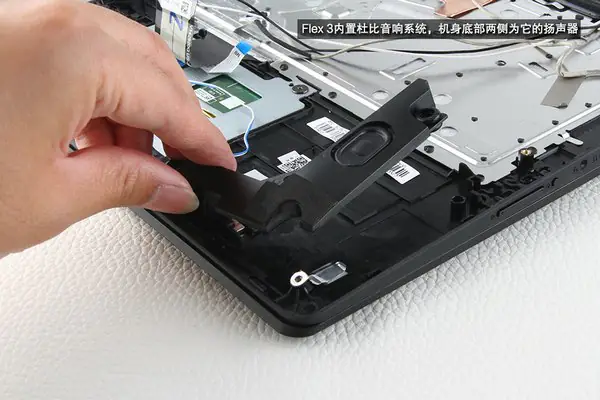 Remove the speaker module
