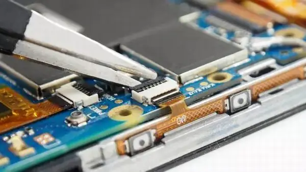 Disconnect the power button cable