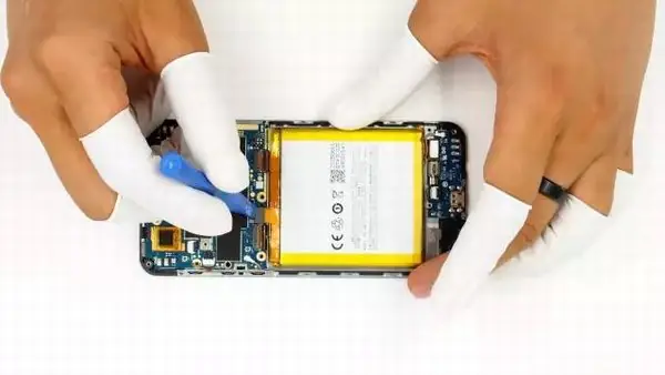 Disconnect the battery connector