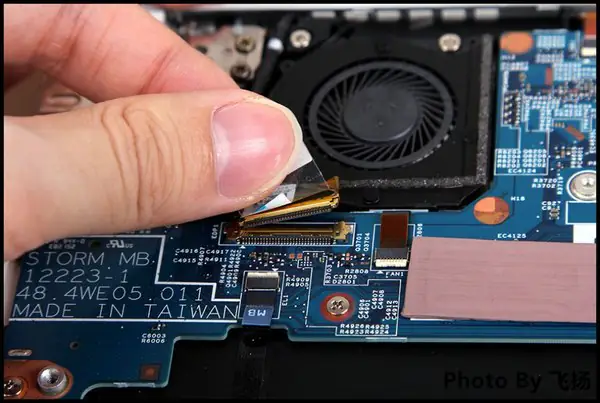 Disconnect the LCD cable